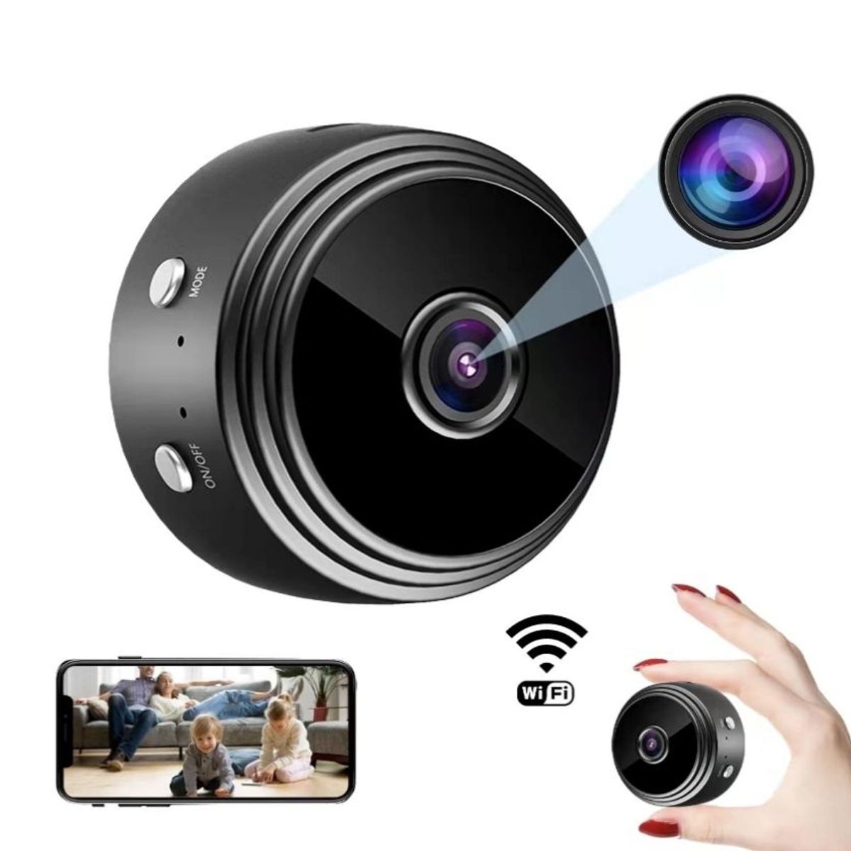 GENERICO - MINI CAMARA ESPIA WIFI A9