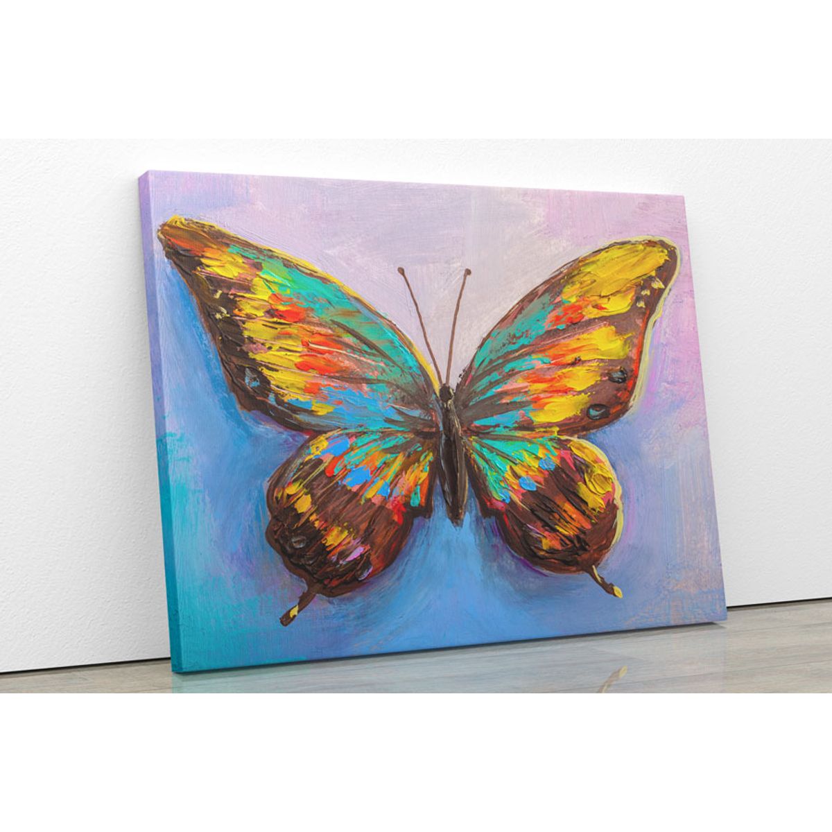 TAYRONA STORE - Cuadro En Lienzo Para Habitaciones Mariposa 58 100x80cm