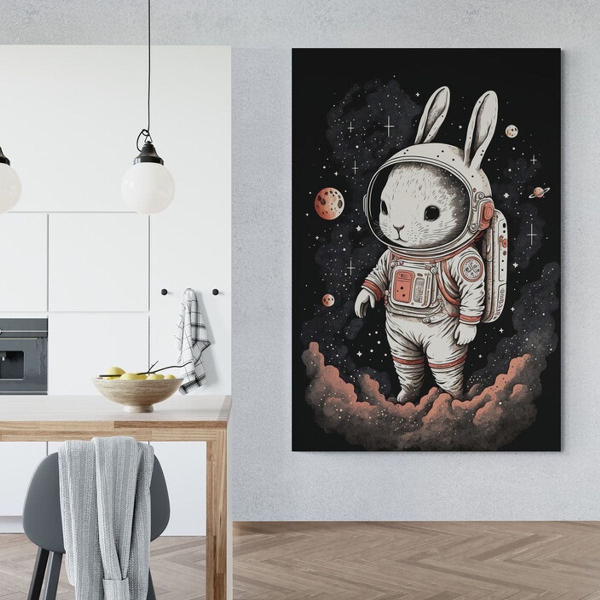 TAYRONA STORE - Cuadro En Lienzo Para Habitaciones Astronauta 088 100x150cm