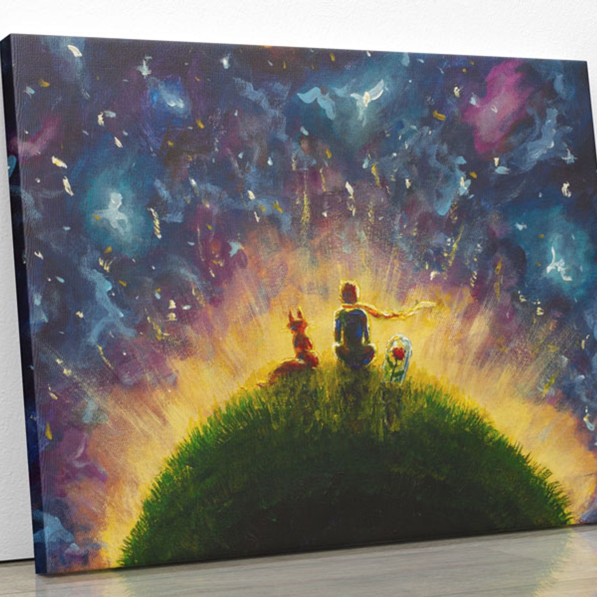 TAYRONA STORE - Cuadro En Lienzo Para Habitaciones Principito 09 100x80cm