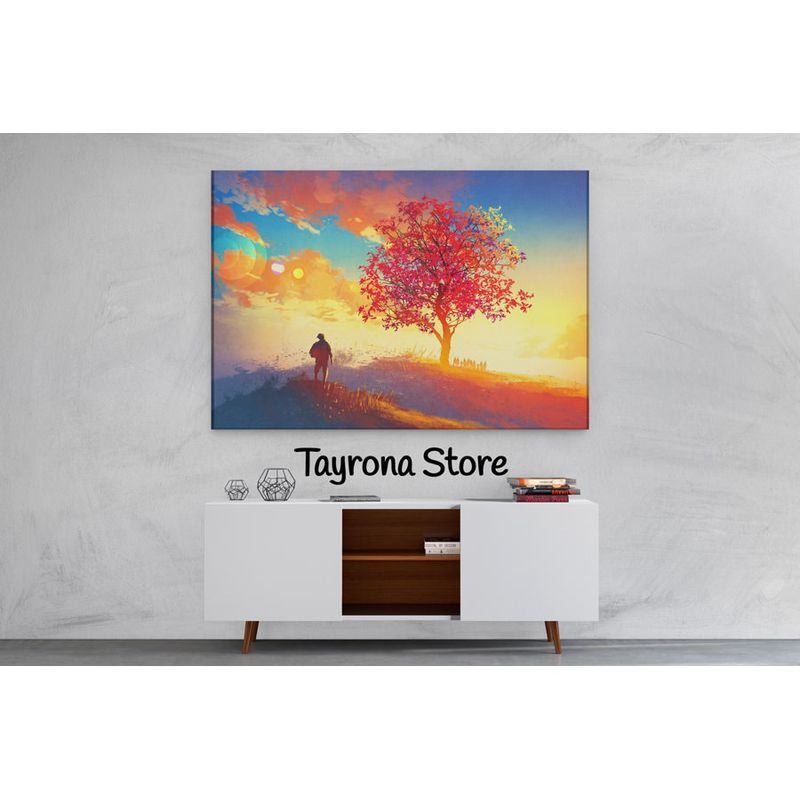 TAYRONA STORE - Cuadro En Lienzo Para Habitaciones Fantasía 02 100x70cm