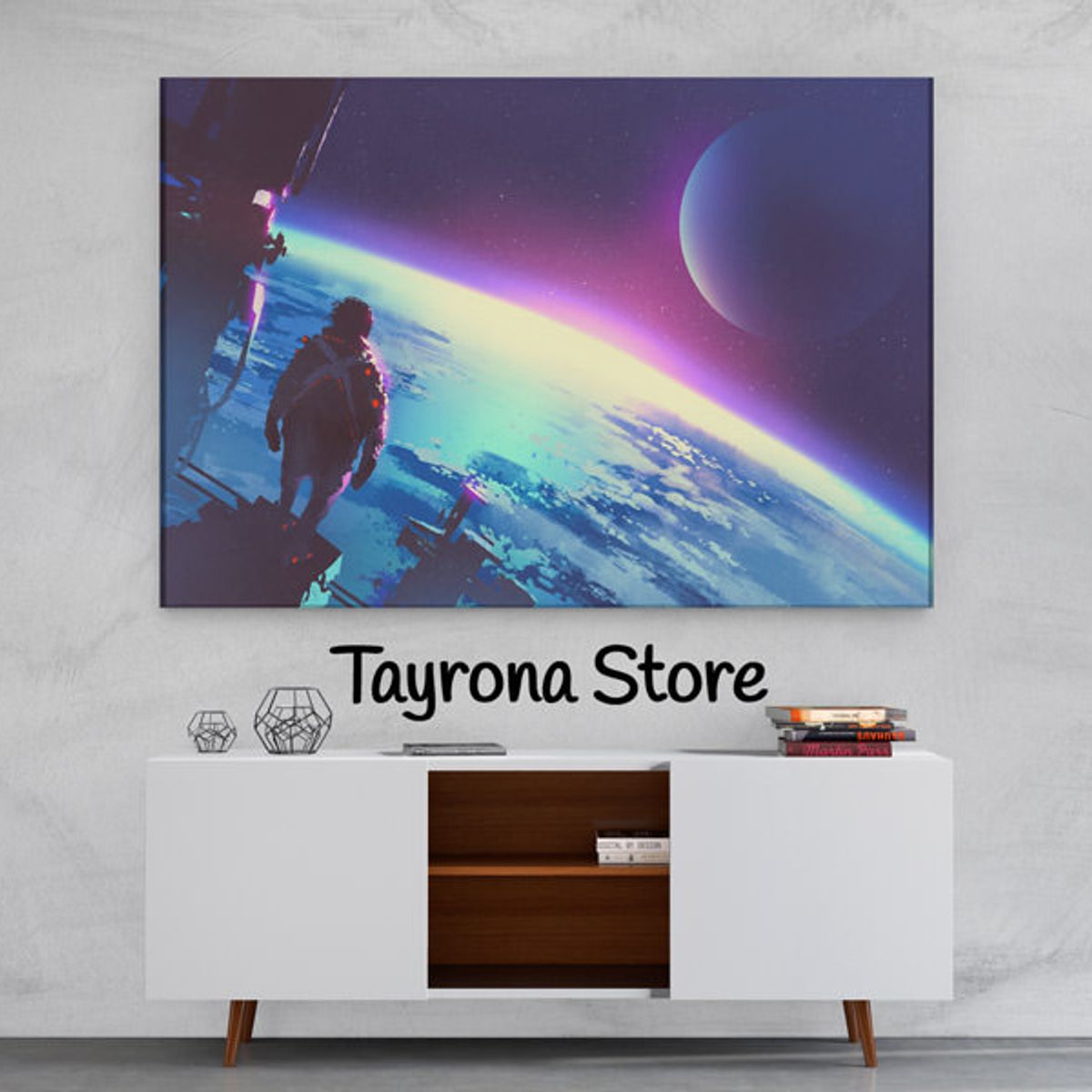 TAYRONA STORE - Cuadro En Lienzo Para Habitaciones Fantasía 103 100x70cm