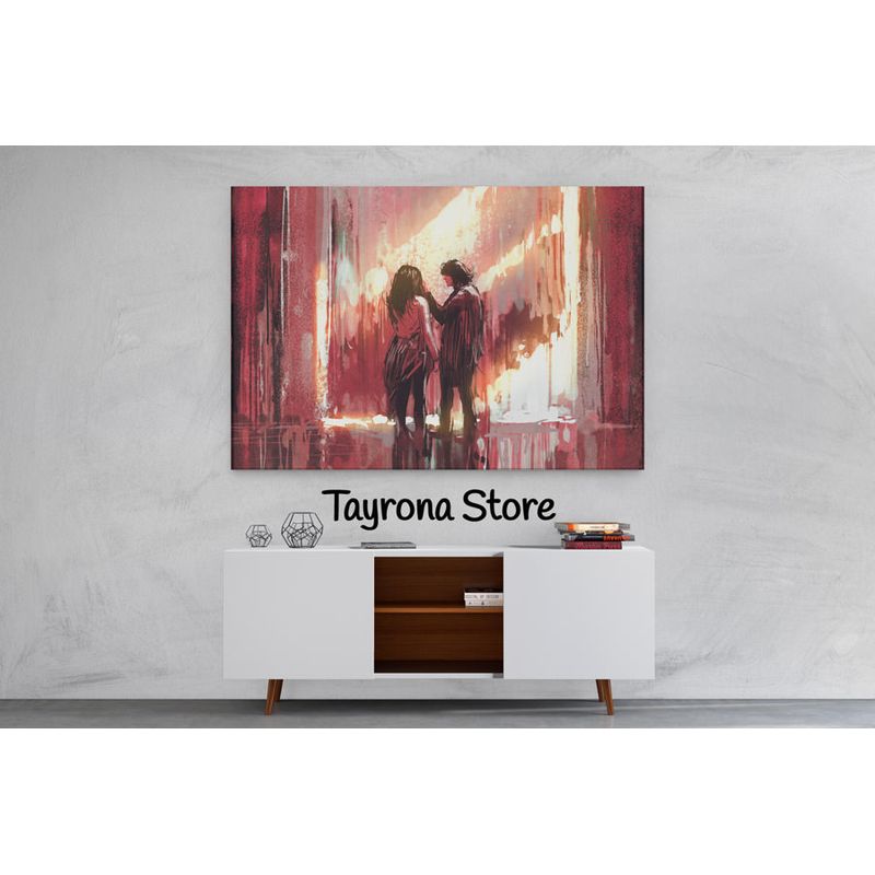 TAYRONA STORE - Cuadro En Lienzo Para Habitaciones Fantasía 111 100x70cm