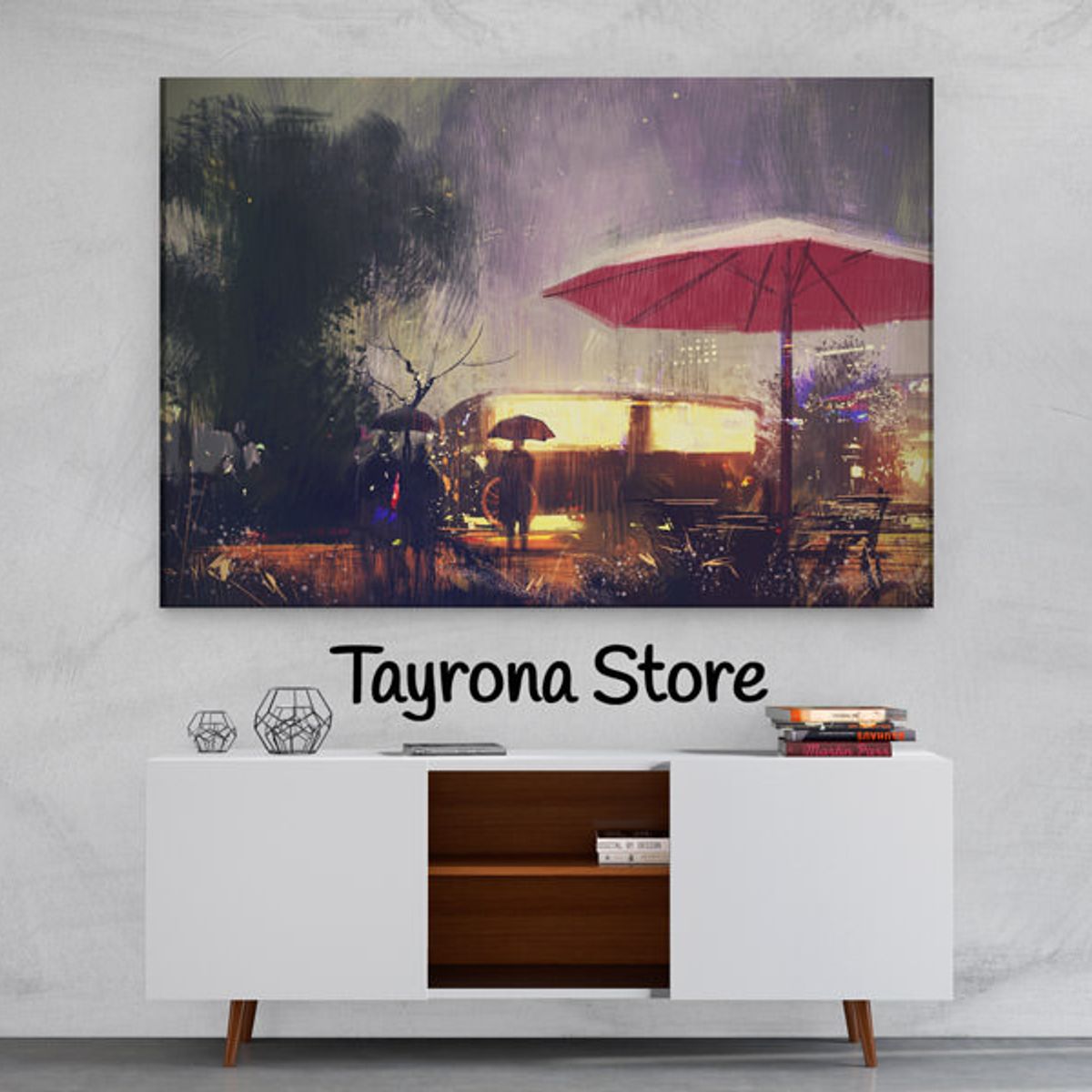 TAYRONA STORE - Cuadro En Lienzo Para Habitaciones Fantasía 21 100x70cm