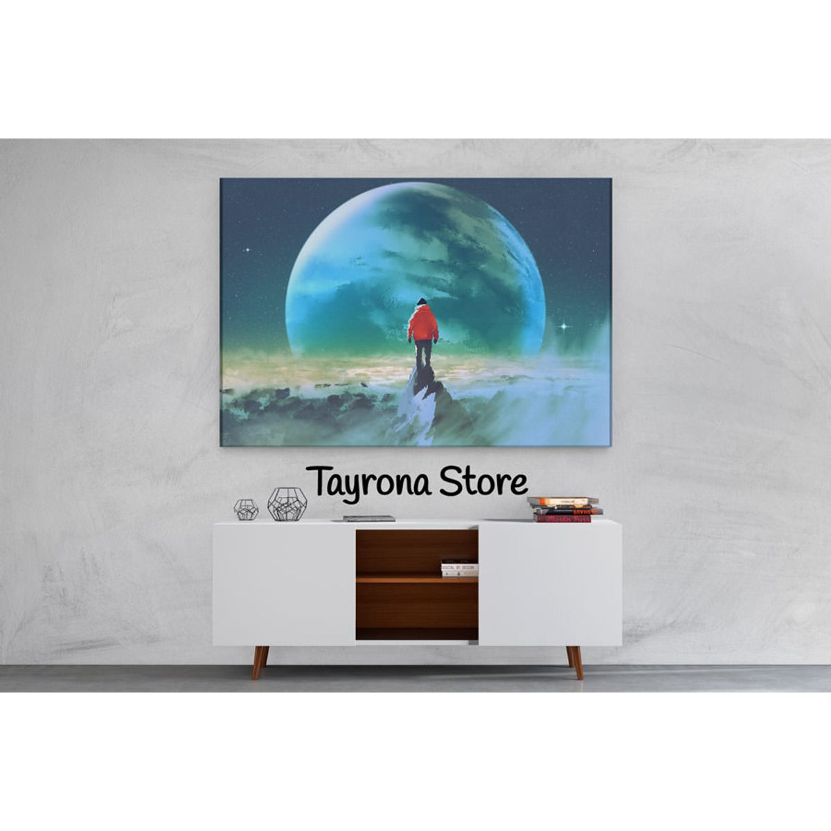 TAYRONA STORE - Cuadro En Lienzo Para Habitaciones Fantasía 30 100x70cm