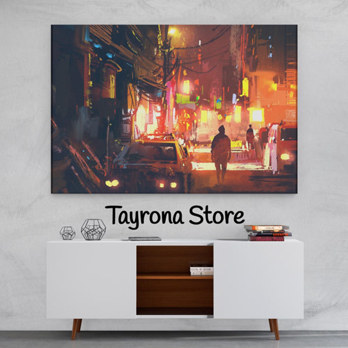 TAYRONA STORE - Cuadro En Lienzo Para Habitaciones Fantasía 32 100x70cm