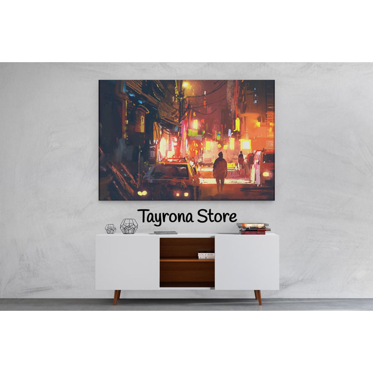 TAYRONA STORE - Cuadro En Lienzo Para Habitaciones Fantasía 32 100x70cm