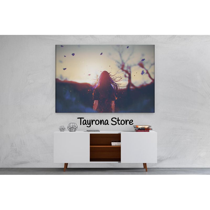 TAYRONA STORE - Cuadro En Lienzo Para Habitaciones Fantasía 36 100x70cm