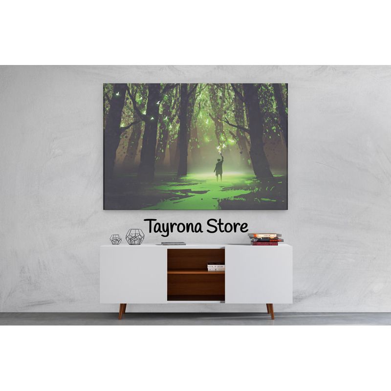 TAYRONA STORE - Cuadro En Lienzo Para Habitaciones Fantasía 49 100x70cm