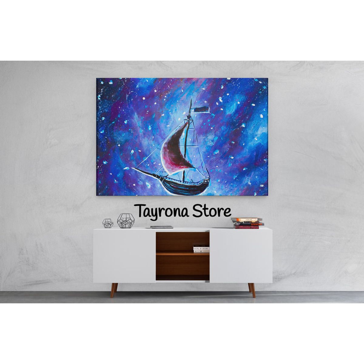 TAYRONA STORE - Cuadro En Lienzo Para Habitaciones Fantasía 57 100x70cm