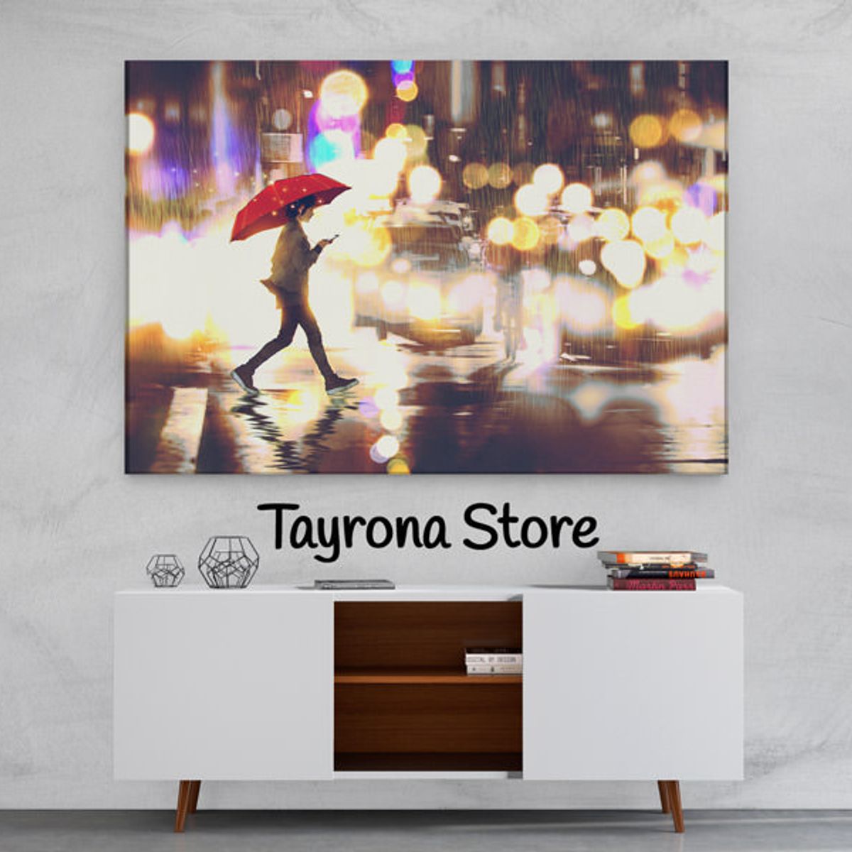 TAYRONA STORE - Cuadro En Lienzo Para Habitaciones Fantasía 69 100x70cm