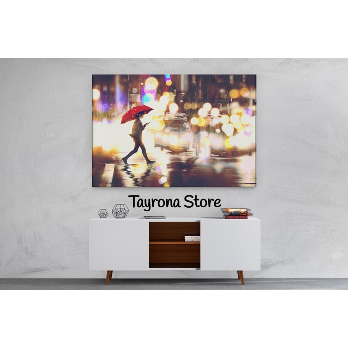 TAYRONA STORE - Cuadro En Lienzo Para Habitaciones Fantasía 69 100x70cm