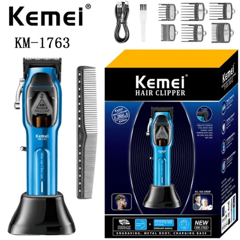 KEMEI - Cortadora De Pelo Kemei Motor Magnetico Km-1763 9000 Rpm