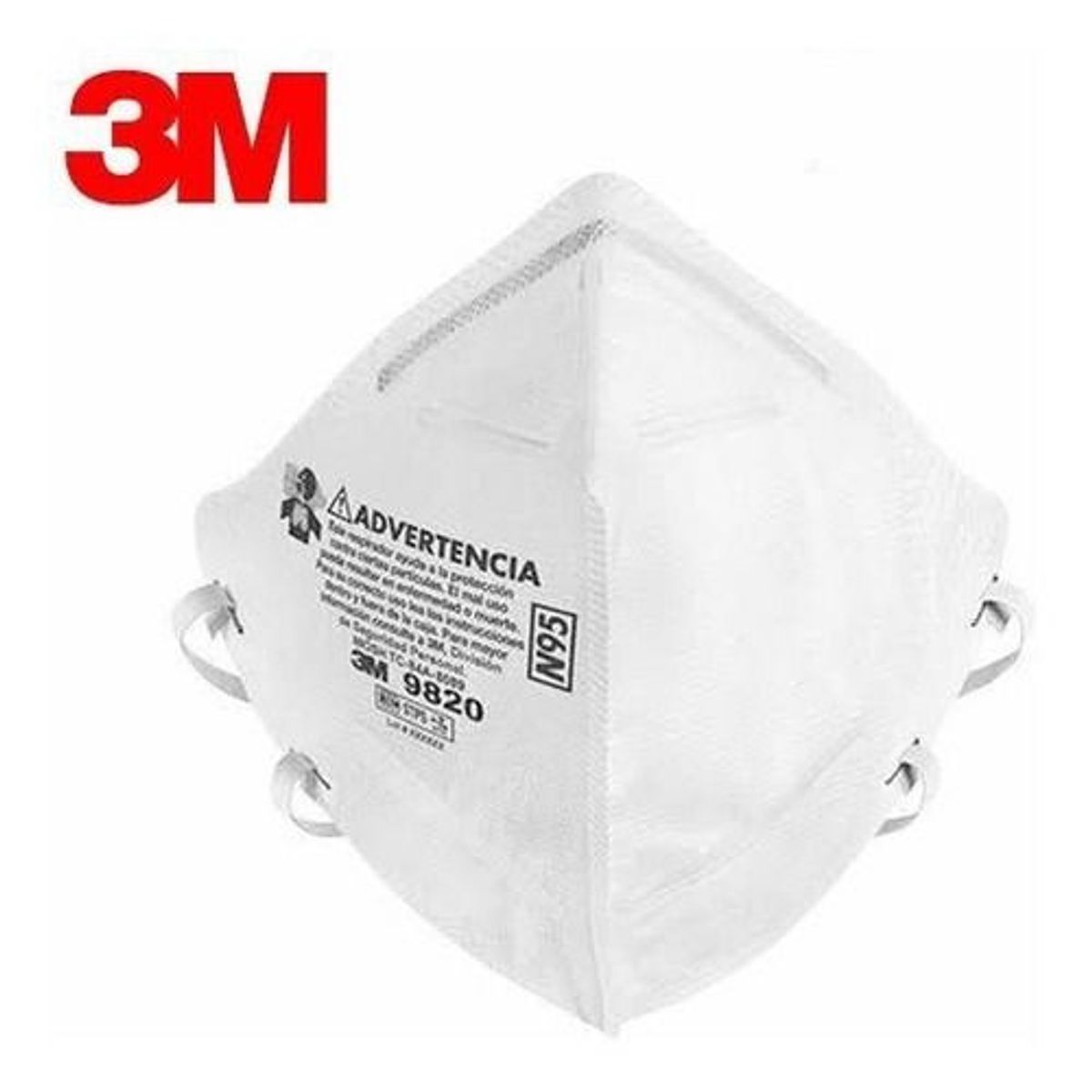 3M - RESPIRADOR TAPABOCAS N95 3M 9820 X  10 UNIDADES