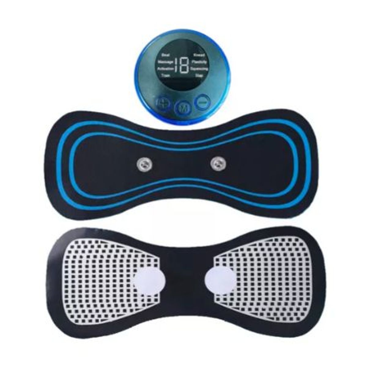 GENERICO - Mini Parche Masajeador Electrico Corporal Portátil Negro