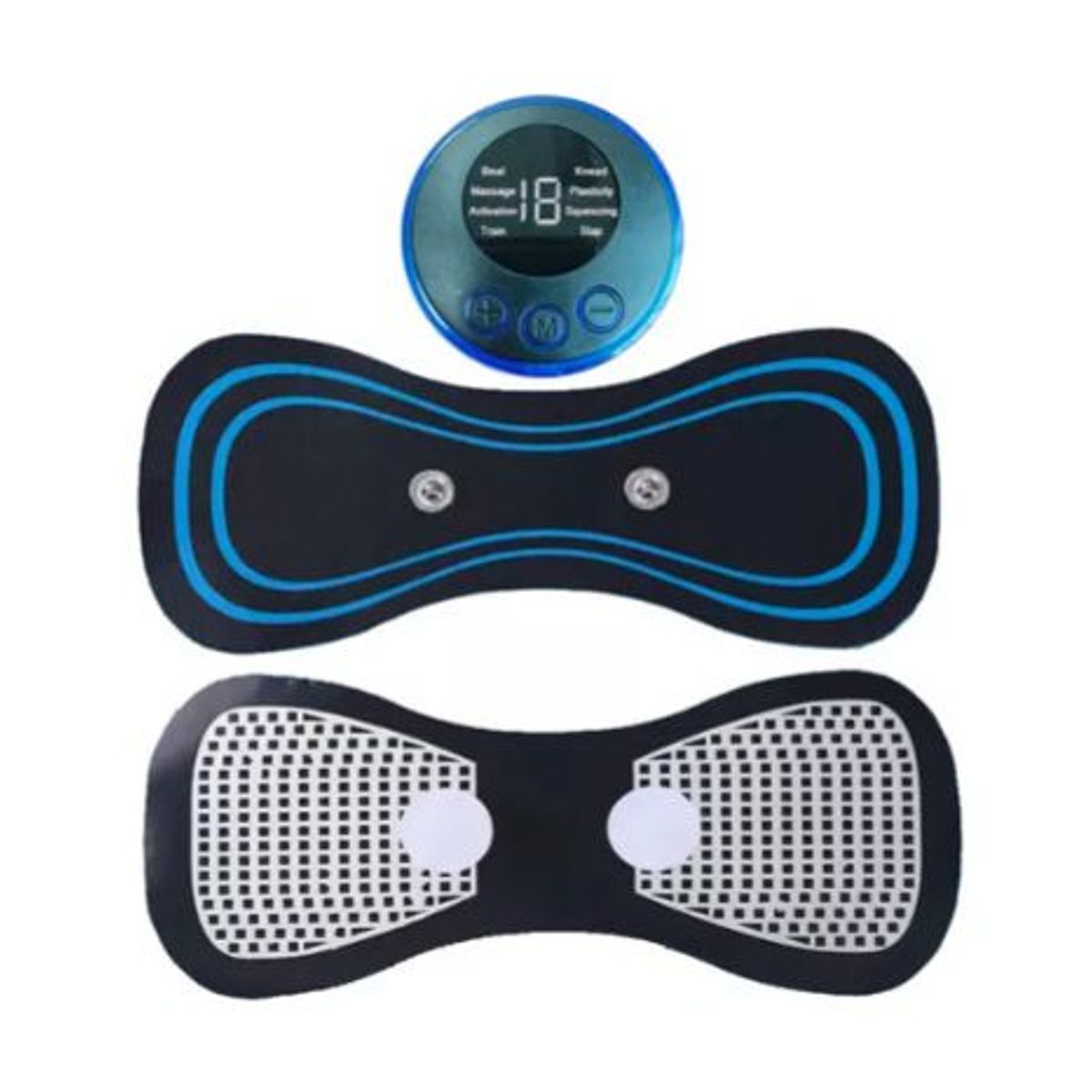 GENERICO - Mini Parche Masajeador Electrico Corporal Portátil Negro