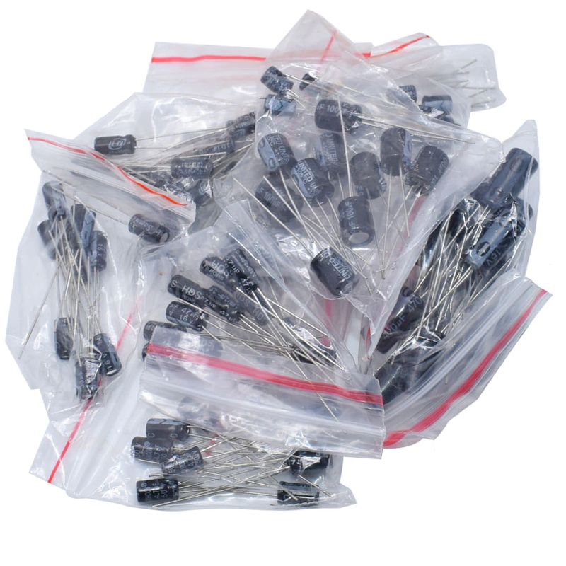 GENERICO - Kit Surtido de Condensadores Electrolíticos 0,22 - 470uF 25V