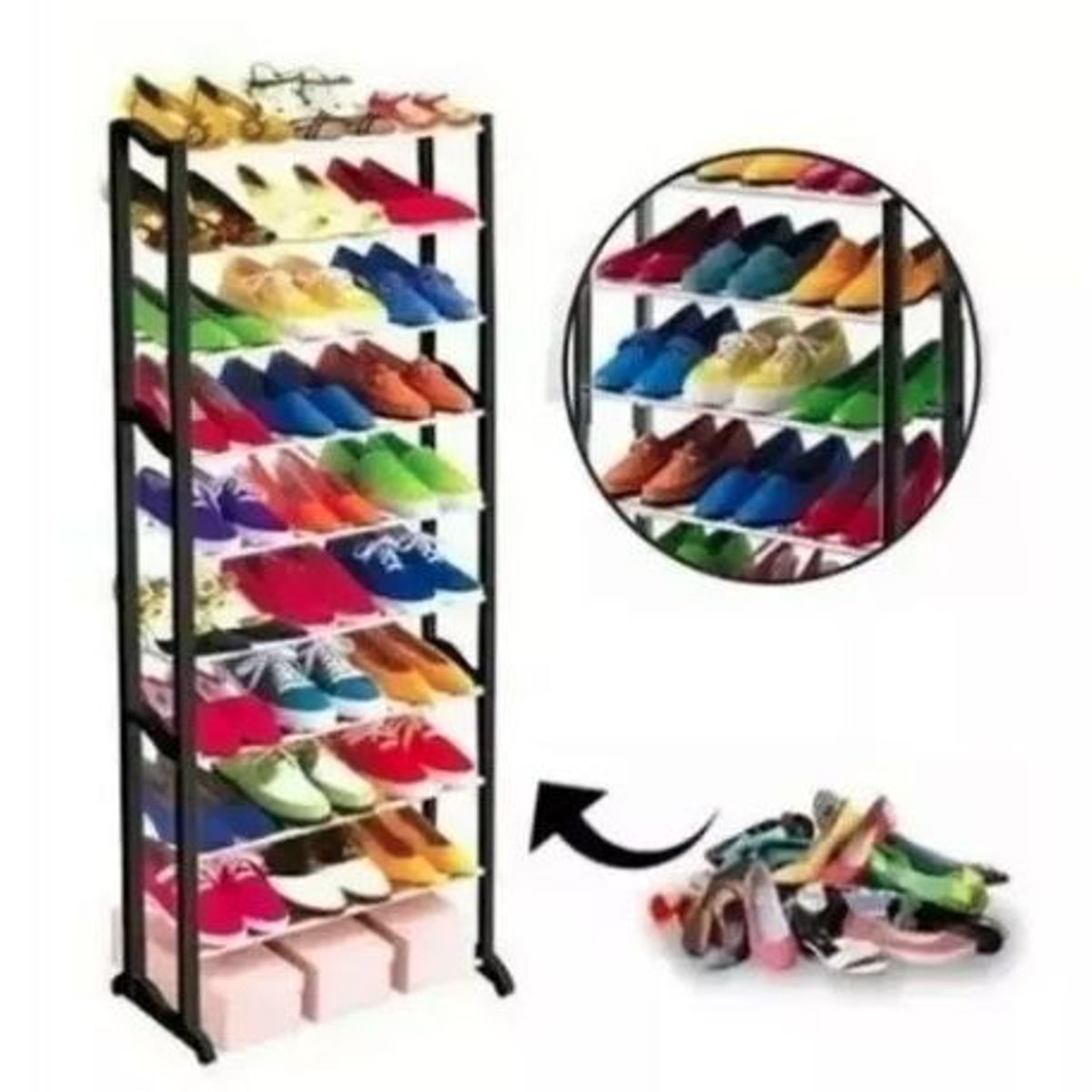 GENERICO - Organizador de Zapatos 10 Niveles