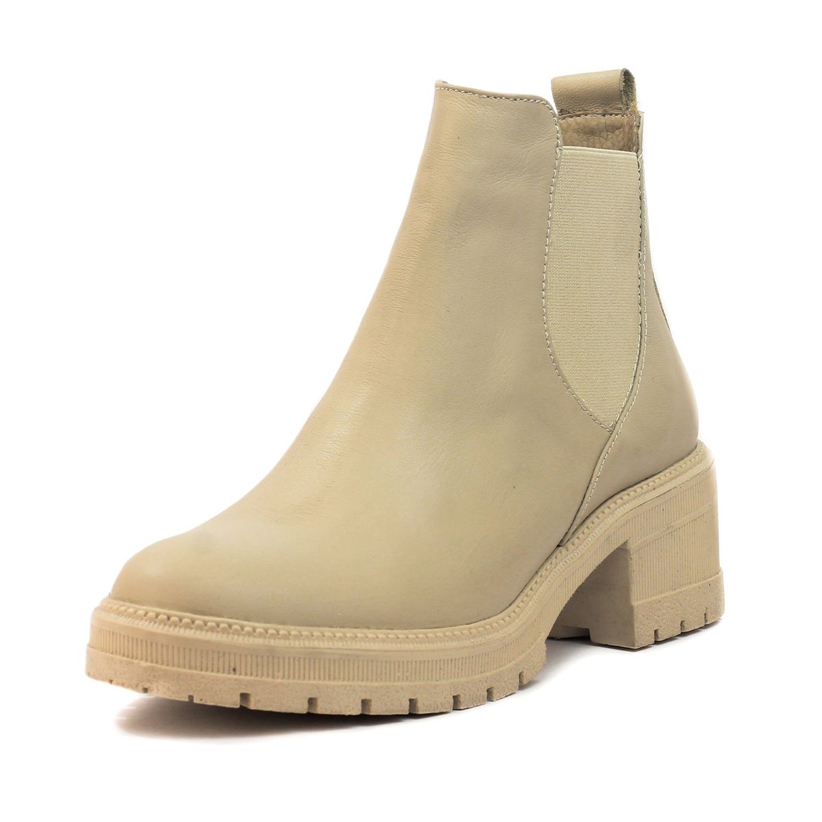 VIAR - Botines Cuero Mujer VIAR Chelsy Beige