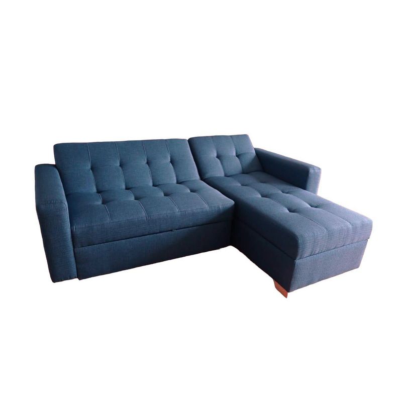 GENERICO - Sofa Cama sala Inzumo gris multifuncional con baul
