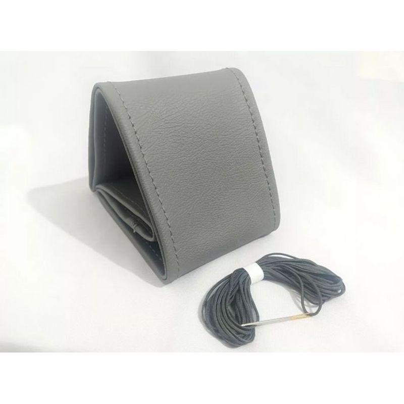 GENERICO - Forro Protector Timon Carro Vinilcuero Kit Gris Hilo Gris