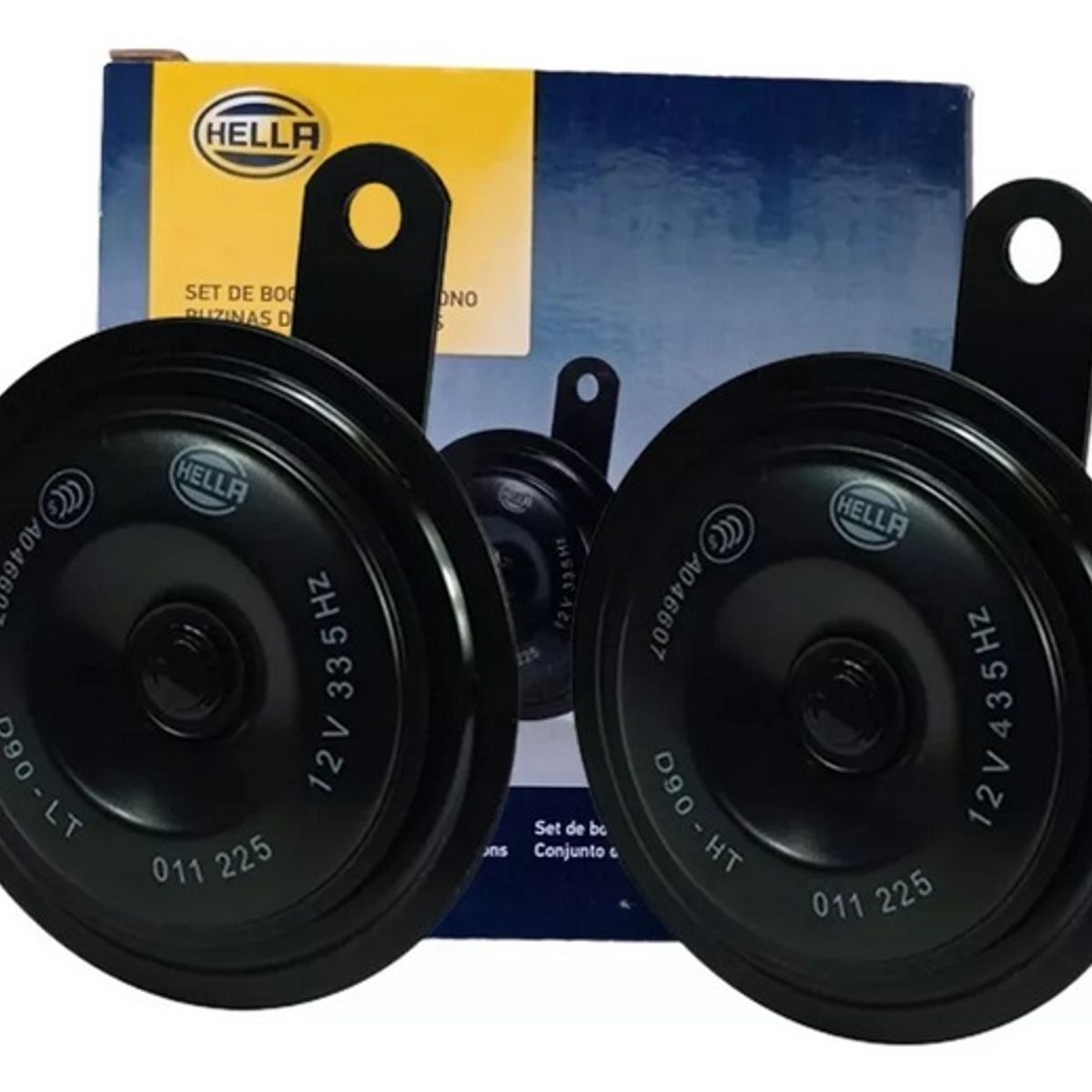HELLA - Pito Carro Hella Disco Bocina Pitos Cornetas Doble Tono 12v