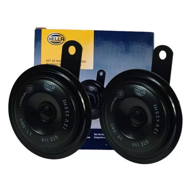 HELLA - Pito Carro Hella Disco Bocina Pitos Cornetas Doble Tono 12v