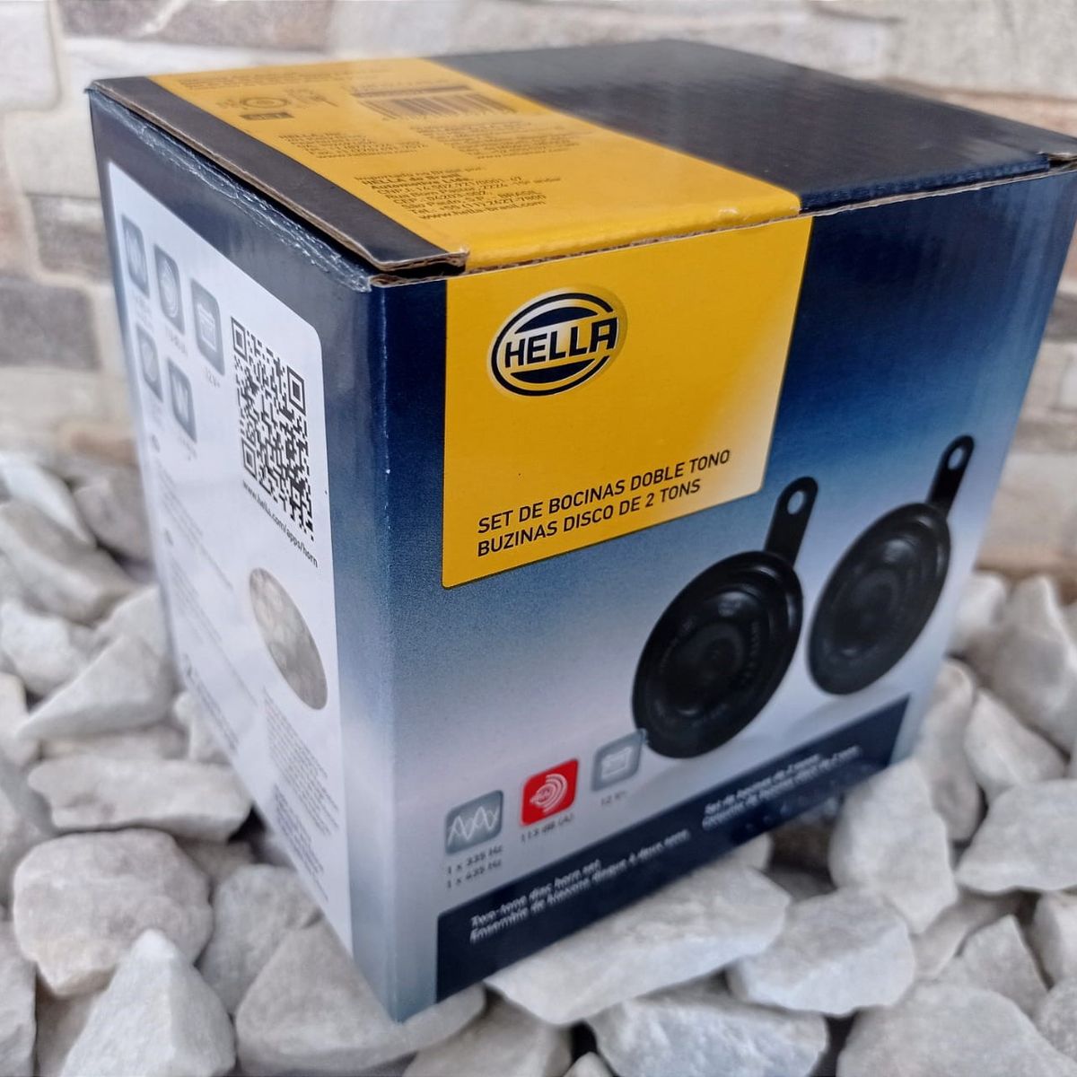 HELLA - Pito Carro Hella Disco Bocina Pitos Cornetas Doble Tono 12v