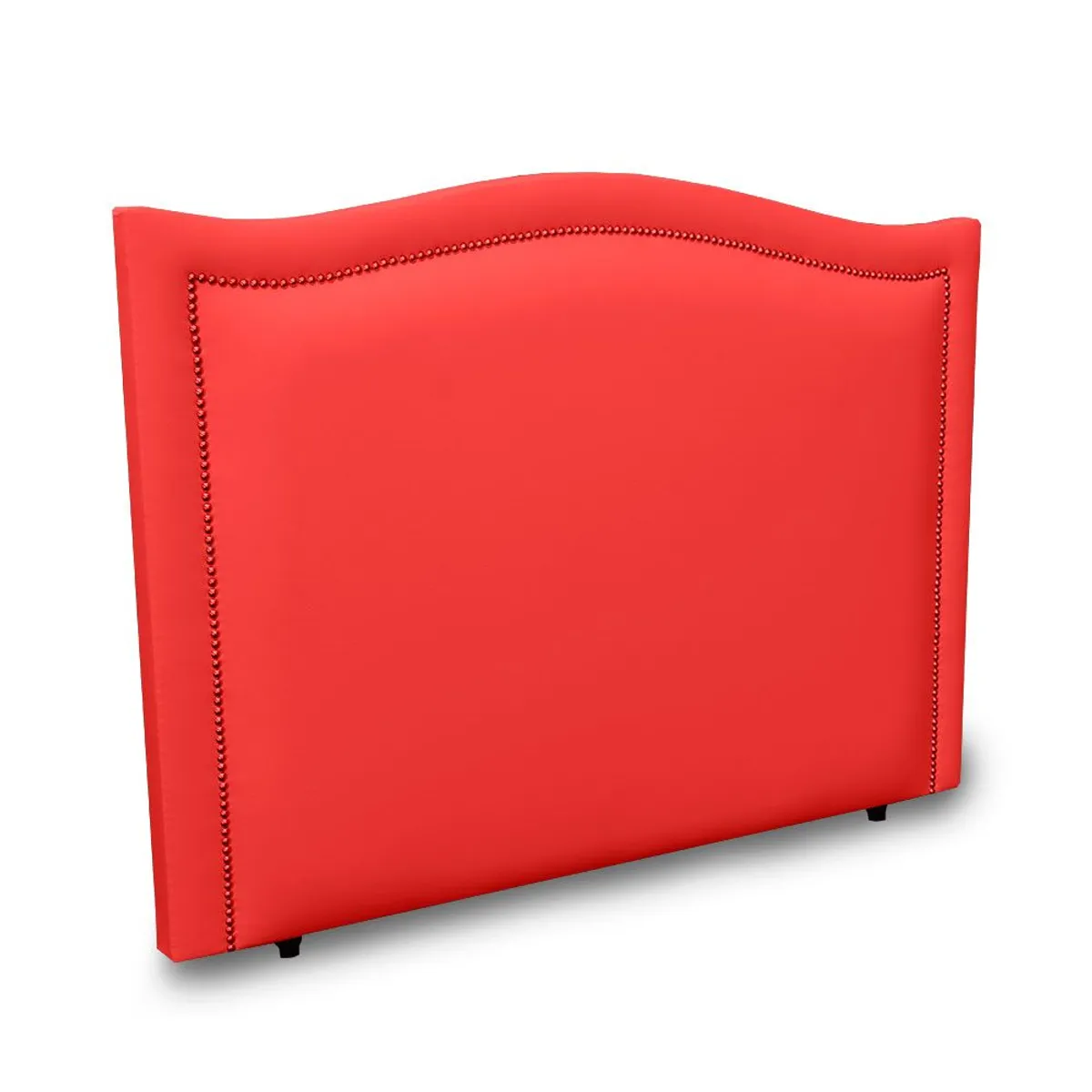 MAGIC CLASS - CABECERO CURVO CON ESTOPEROL AL CENTRO100X130 ECOCUERO ROJO