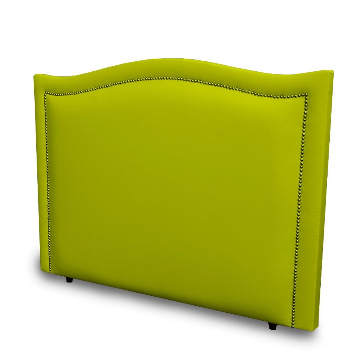 MAGIC CLASS - CABECERO CURVO CON ESTOPEROL AL CENTRO100X130 MICROFIBRA VERDE