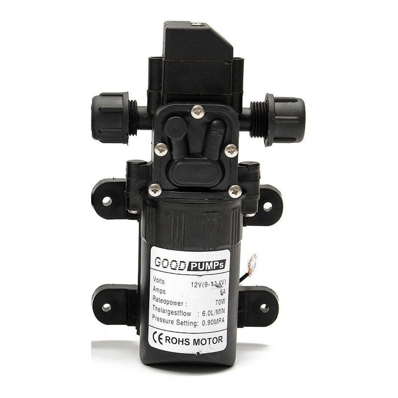 GENERICO - Bomba Diafragma 72w 12v Motor 6lmi Presión De Salida 130psi Roscado