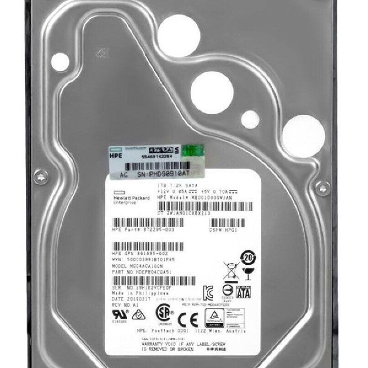 HP - Disco Duro Servidor HP 1TB 6G 7.2K 3.5 SATA MB001000GWJAN