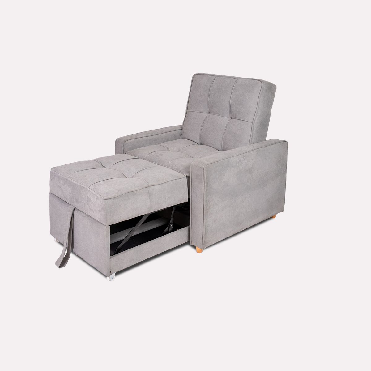 ARMONIA HOME - Sofá Cama 1 Puesto Córdoba Gris