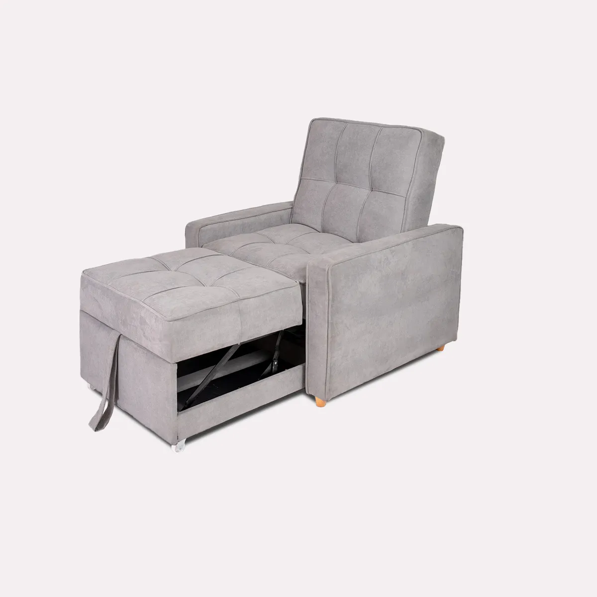 ARMONIA HOME - Sofá Cama 1 Puesto Córdoba Gris