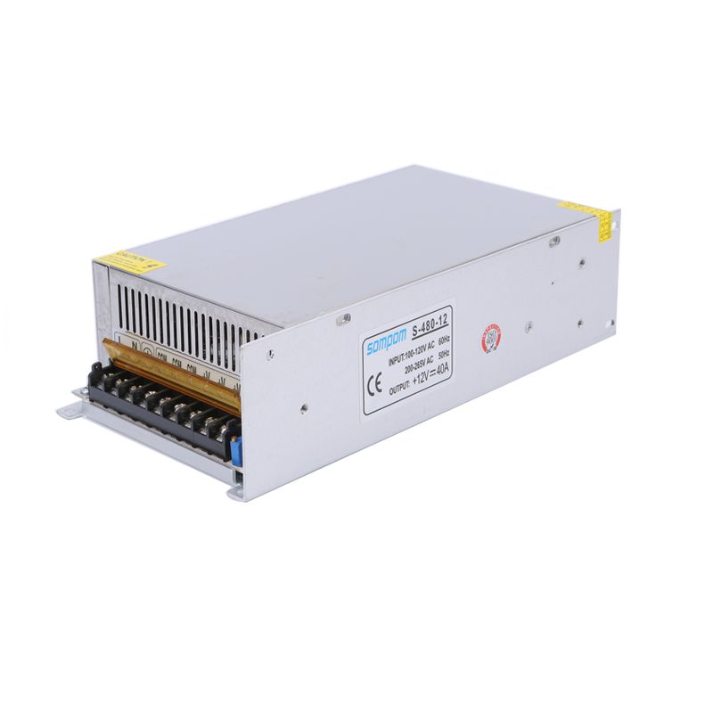 GENERICO - Fuente Suichada Conmutada Industrial 12v 40a S-480-12 Sompom