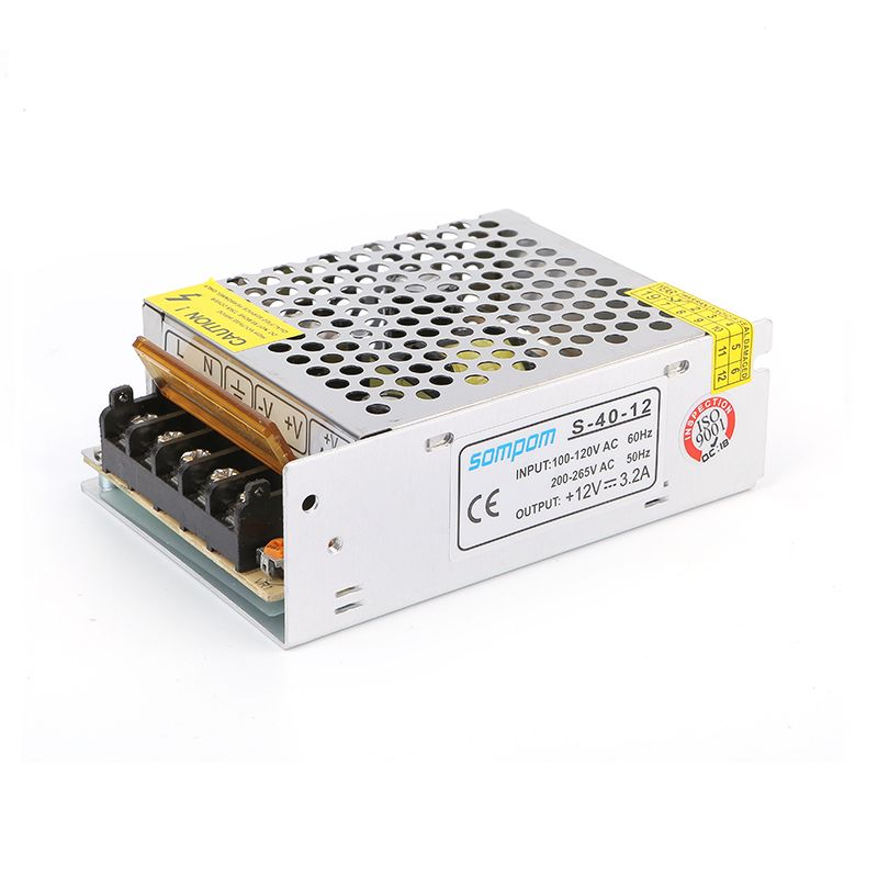 GENERICO - Fuente Suichada Conmutada Industrial 12v 3,2 a S-40-12 Sompom