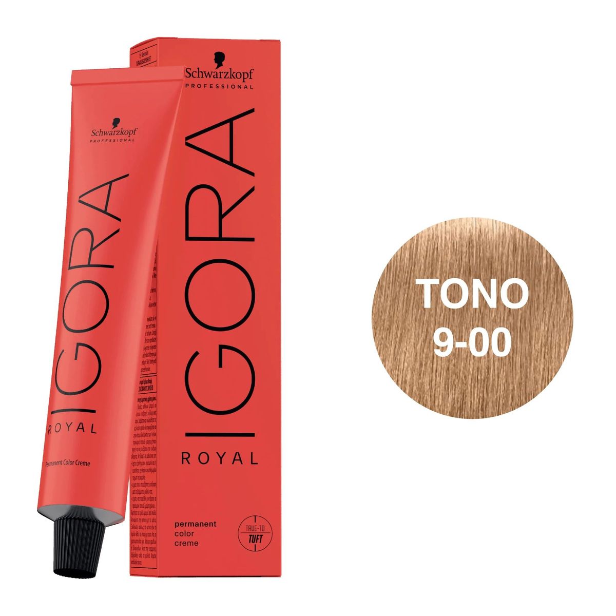 SCHWARZKOPF - Tinte Schwarzkopf Igora Royal 9-00 Rubio Muy Claro Natural Intenso