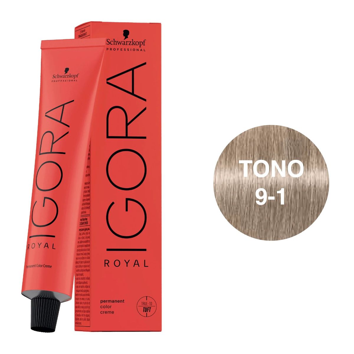 SCHWARZKOPF - Tinte Schwarzkopf Igora Royal 9-1 Rubio Muy Claro Ceniza