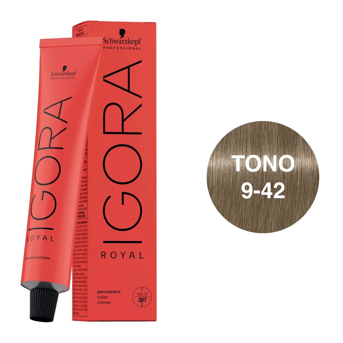 SCHWARZKOPF - Tinte Schwarzkopf Igora Royal 9-42 Rubio Muy Claro Beige Humo