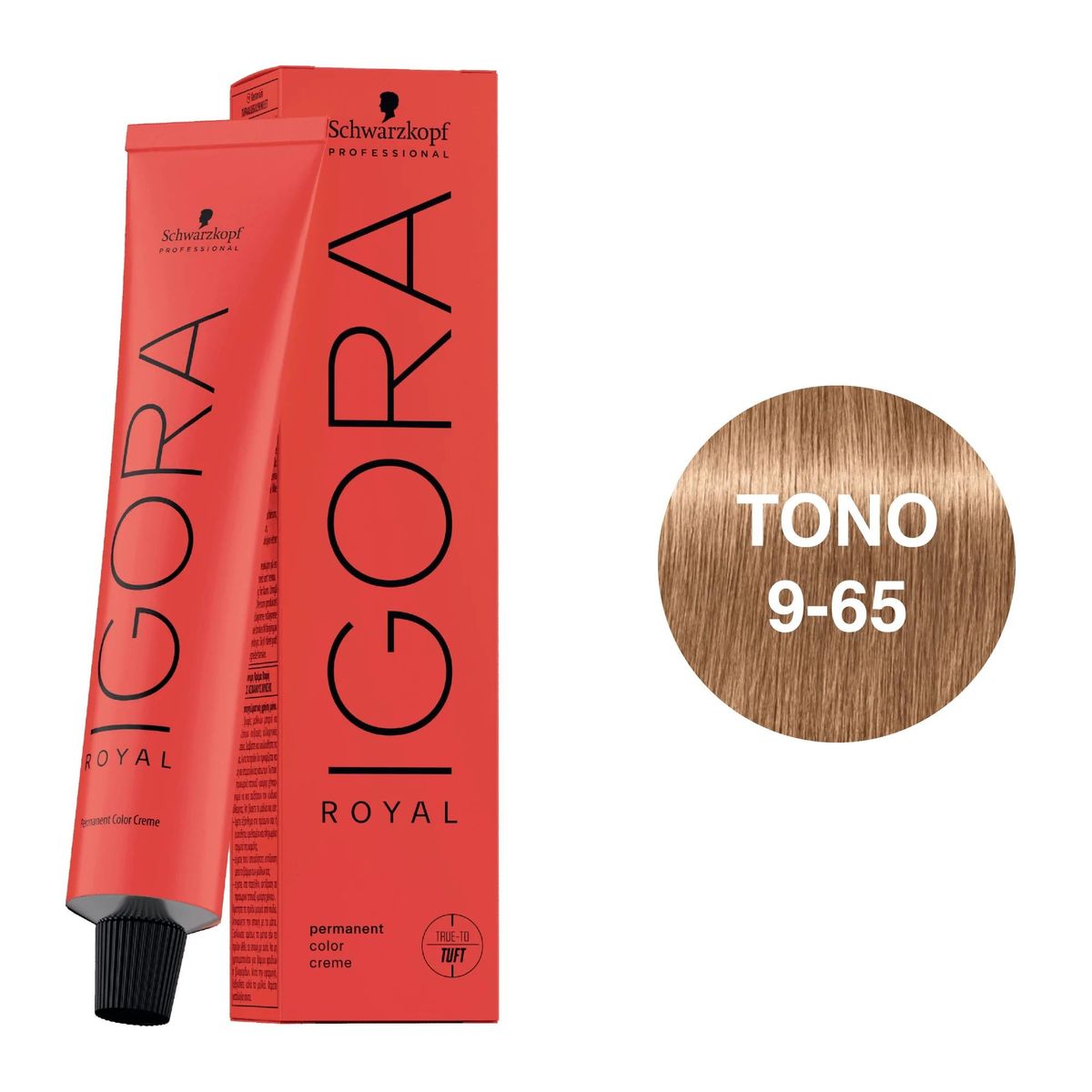 SCHWARZKOPF - Tinte Schwarzkopf Igora Royal 9-65 Rubio Muy Claro Marrón Dorado