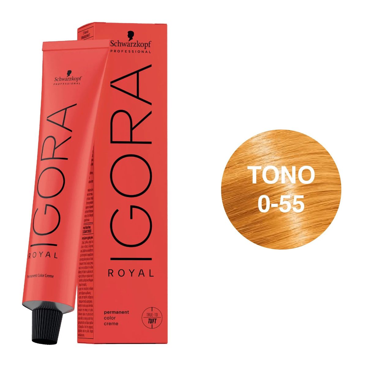 SCHWARZKOPF - Tinte Schwarzkopf Igora Royal 0-55 Tono Mezcla Dorado