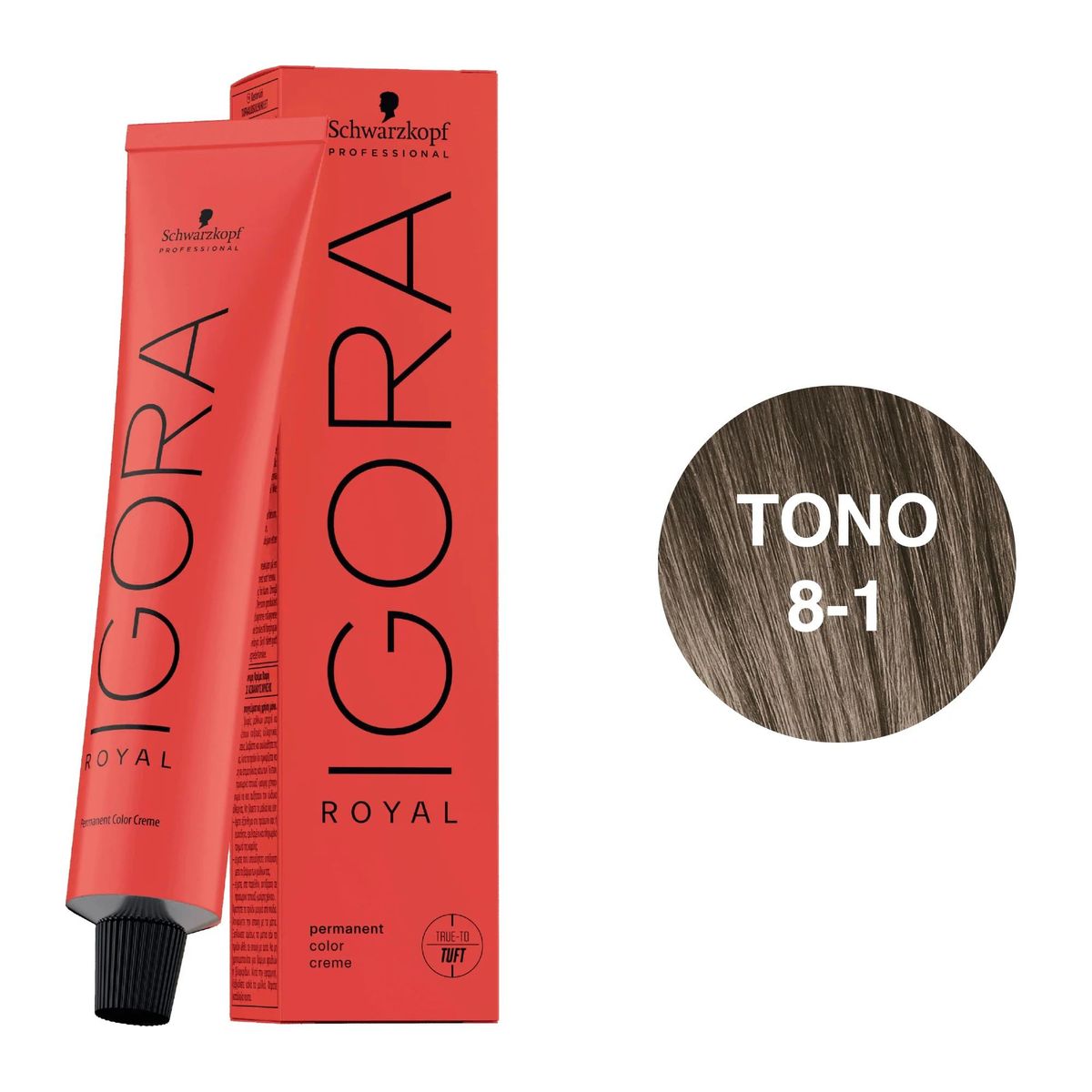 SCHWARZKOPF - Tinte Schwarzkopf Igora Royal 8-1 Rubio Claro Ceniza