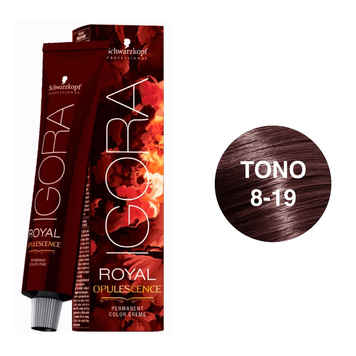 SCHWARZKOPF - Tinte Schwarzkopf Igora Royal 8-19 Rubio Claro Ceniza Rojizo