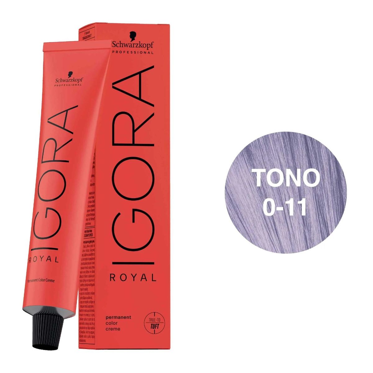 SCHWARZKOPF - Tinte Schwarzkopf Igora Royal 0-11 Tono Mezcla Argenta