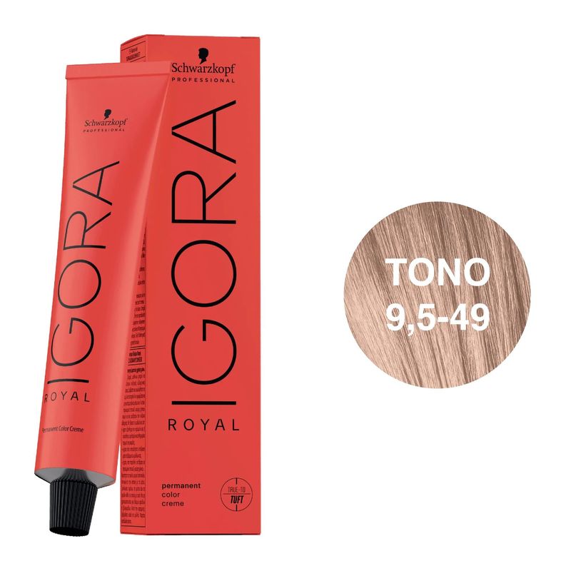 SCHWARZKOPF - Tinte Schwarzkopf Igora Royal 95-49 Rubio Pastel Beige Violeta