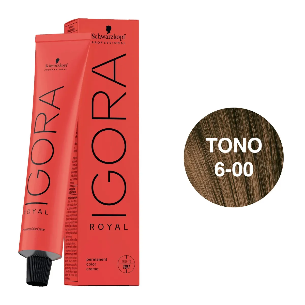 SCHWARZKOPF - Tinte Schwarzkopf Igora Royal 6-00 Rubio Oscuro Natural Intenso
