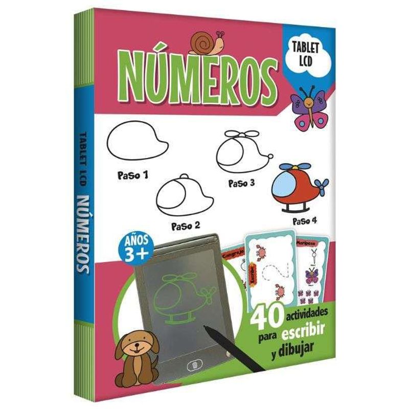 LEXUS - Libro Didáctico Tablero Lcd Los Numeros Juegos Escritura