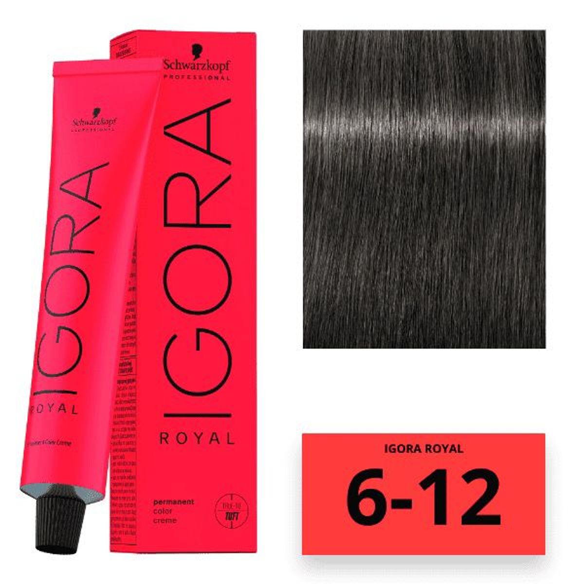 SCHWARZKOPF - Tinte Schwarzkopf Igora Royal 6-12 Rubio Oscuro Ceniza Humo