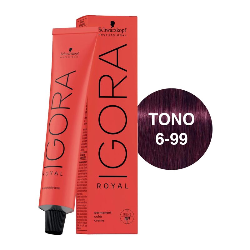 SCHWARZKOPF - Tinte Schwarzkopf Igora Royal 6-99 Rubio Oscuro Violeta Intenso