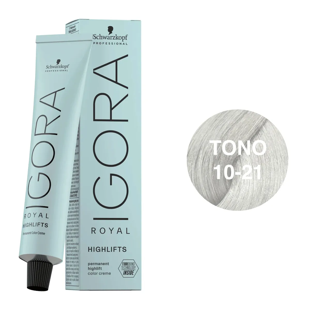 SCHWARZKOPF - Tinte Schwarzkopf Igora Royal 10-21 Rubio Platino Humo Ceniza
